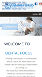 Mobile Screenshot of dentalfocus.com.au