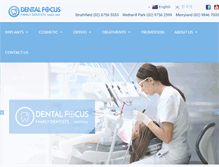Tablet Screenshot of dentalfocus.com.au